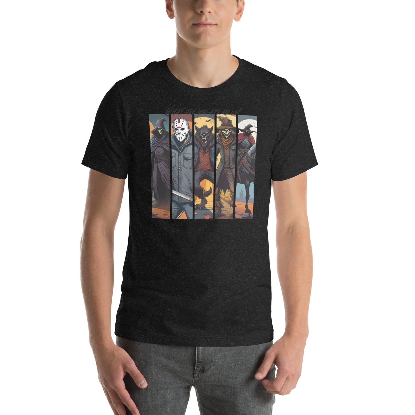 "What are you afraid of?" Men's Shirt